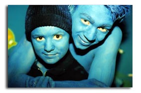 Nina und Jan "blaugefärbt"